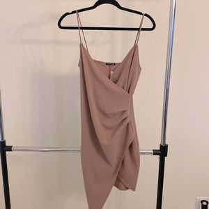 Cocktail dress with asymmetrical detail